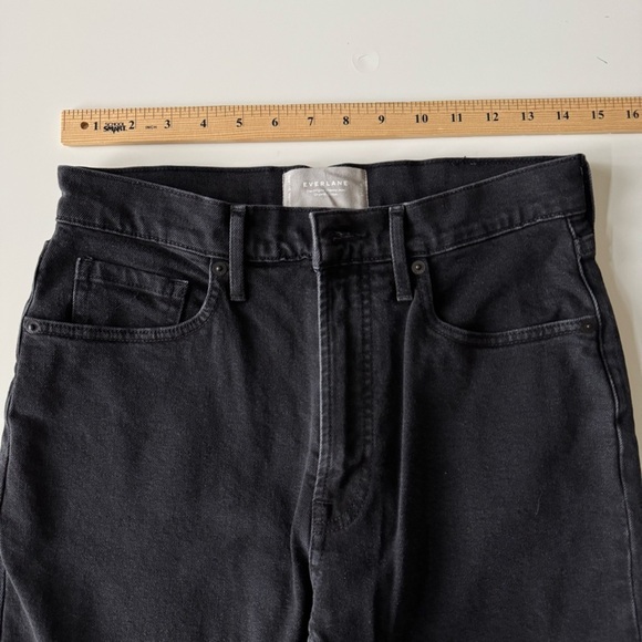 Everlane The Original Cheeky® High Rise Jean Washed Black Women’s size 27 Crop - Picture 11 of 16